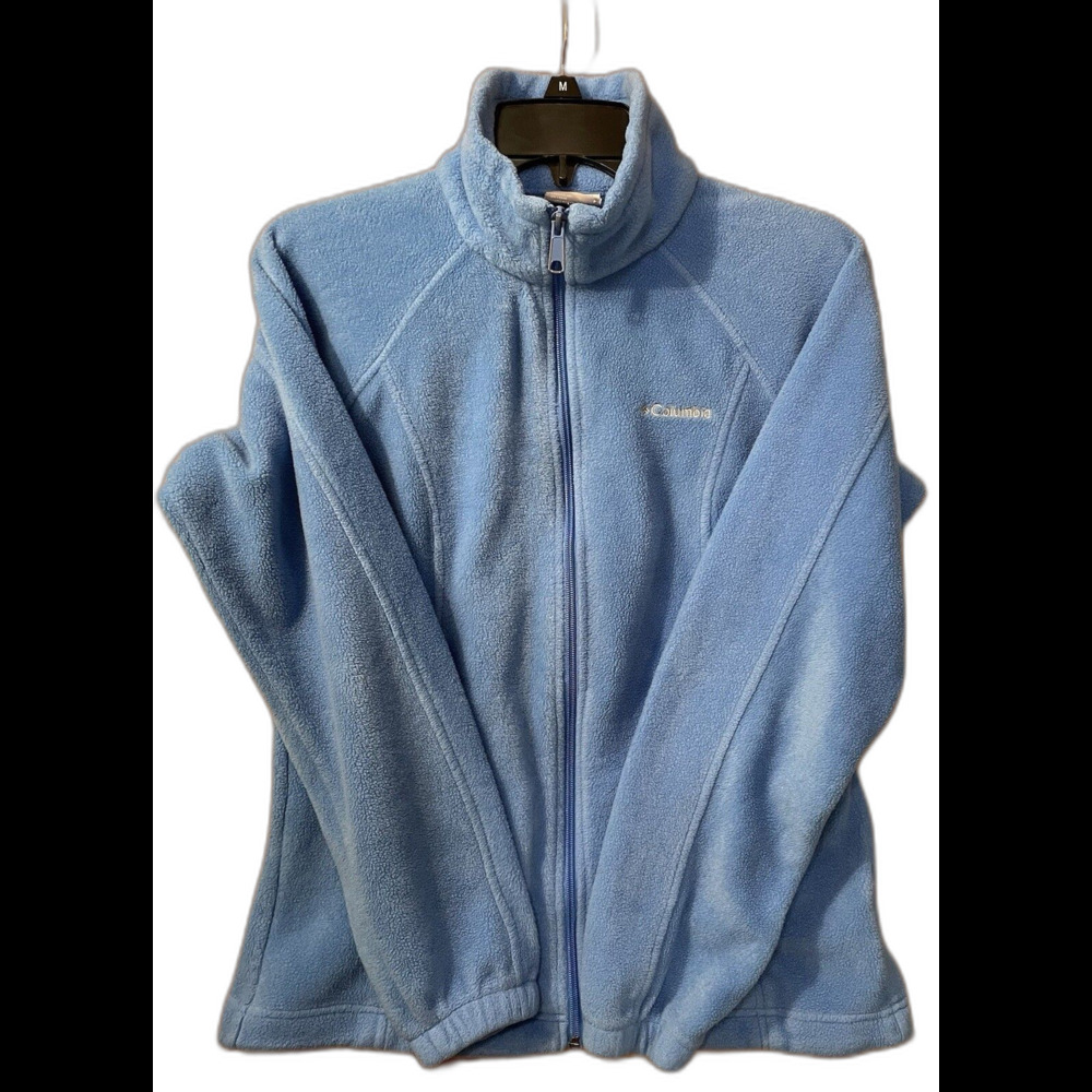 Columbia Jacket Women’s Size Small Blue Fleece Long Sleeve Full Zip